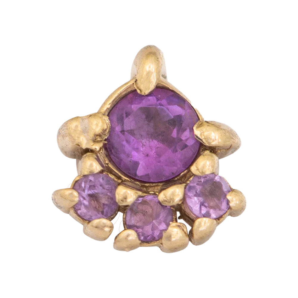 threadless: "Palace" Pin in Gold with Gemstones