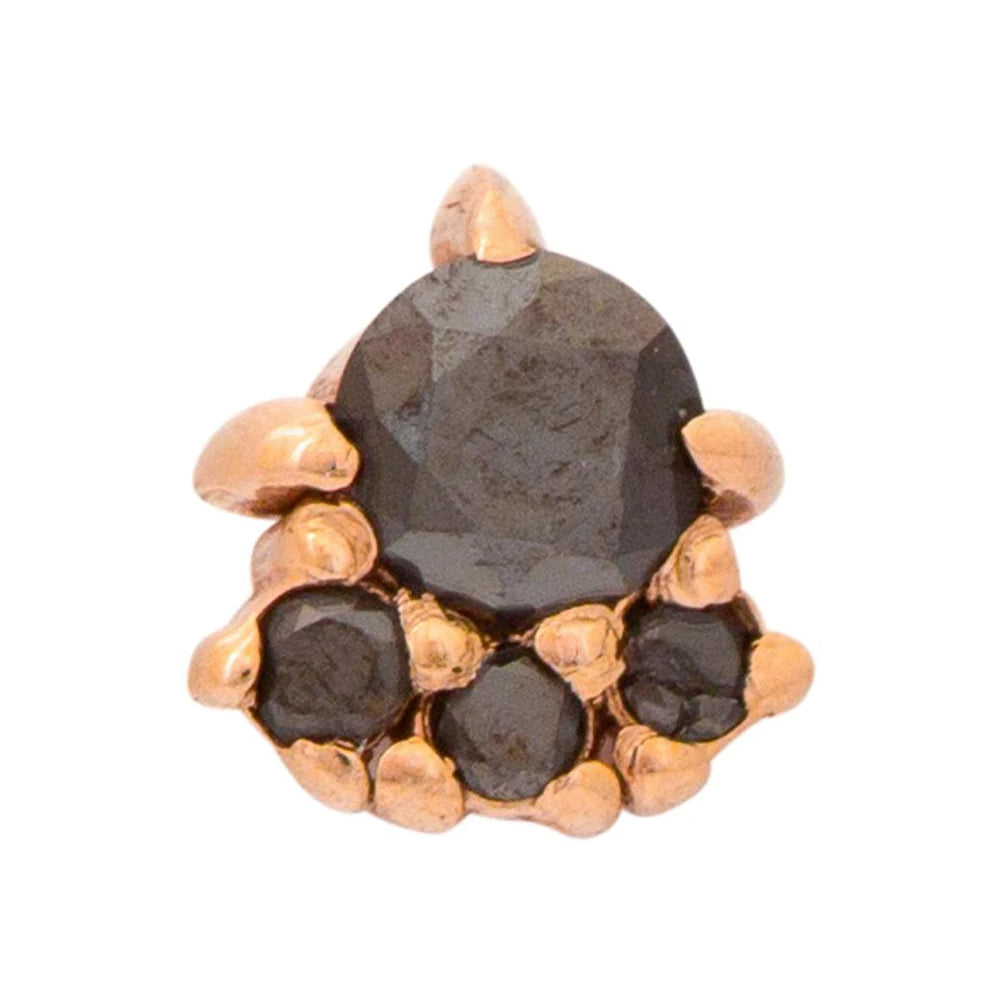 threadless: "Palace" Pin in Gold with Gemstones