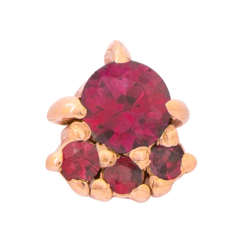 threadless: "Palace" Pin in Gold with Gemstones