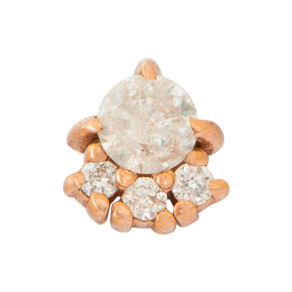 threadless: "Palace" Pin in Gold with Gemstones