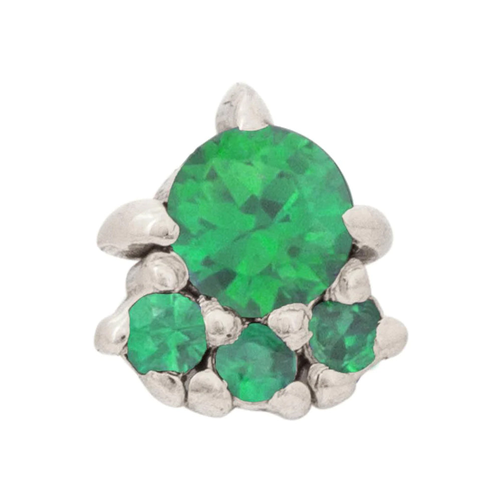threadless: "Palace" Pin in Gold with Gemstones