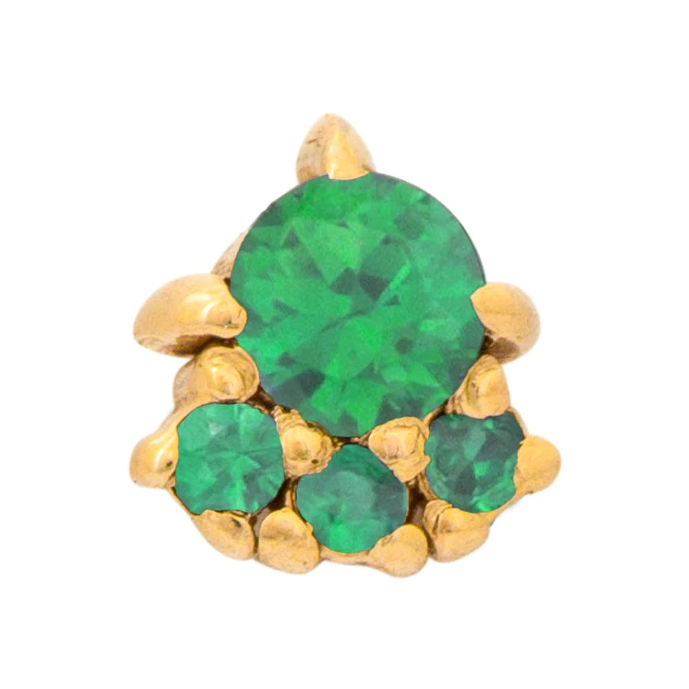 threadless: "Palace" Pin in Gold with Gemstones