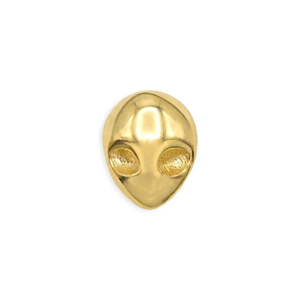 threadless: Alien Pin in Gold