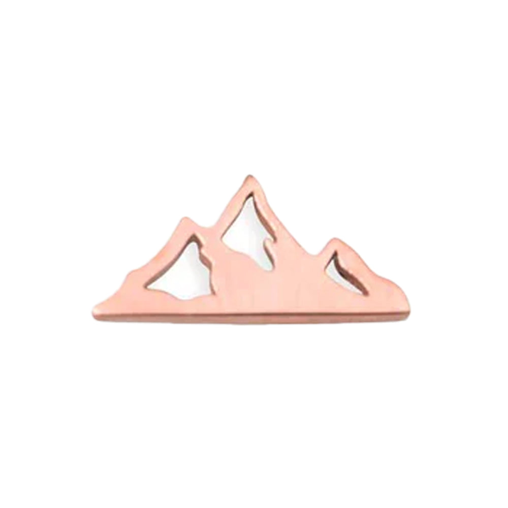 threadless: Mountain Pin in Gold