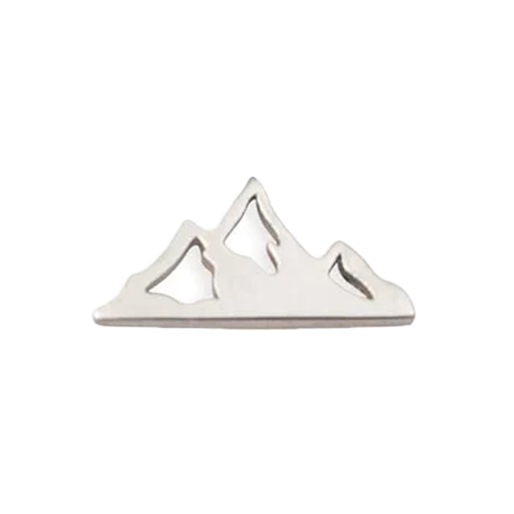 threadless: Mountain Pin in Gold