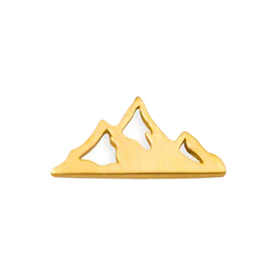 threadless: Mountain Pin in Gold