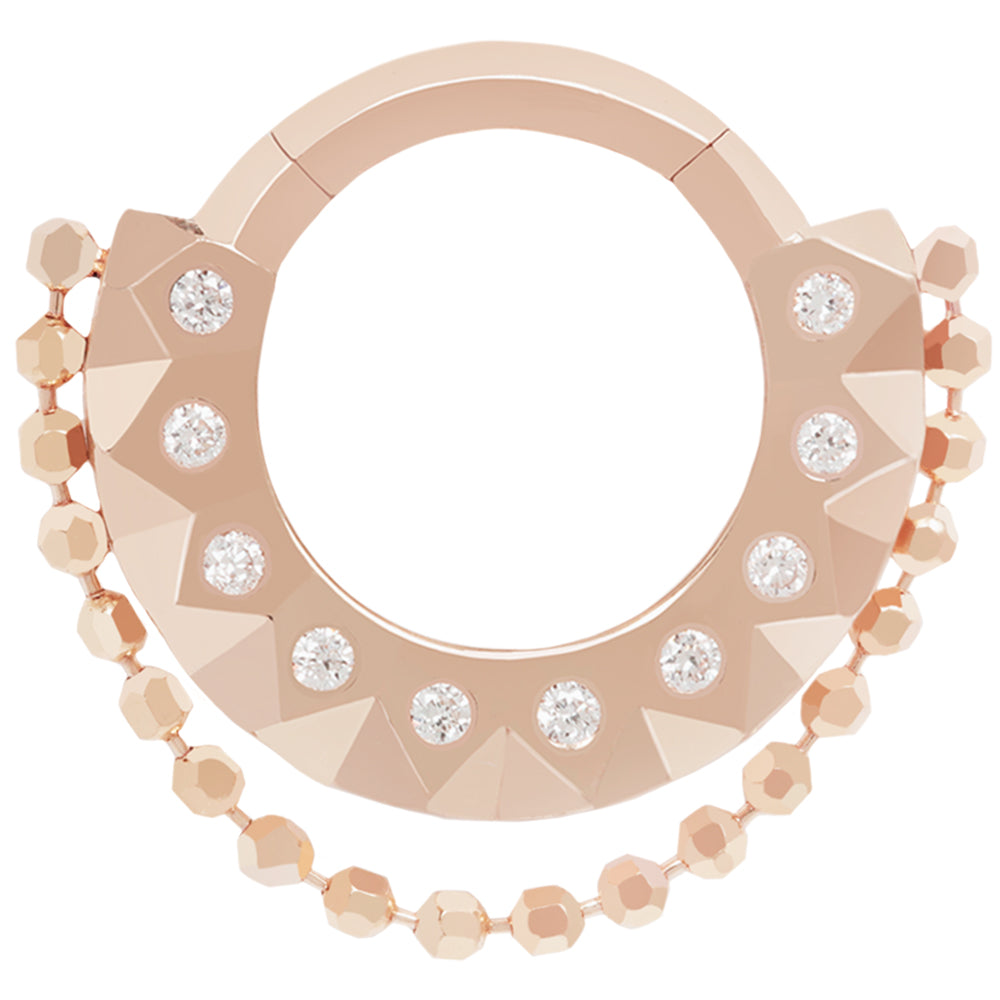 "Radiance" Clicker in Gold with Diamonds