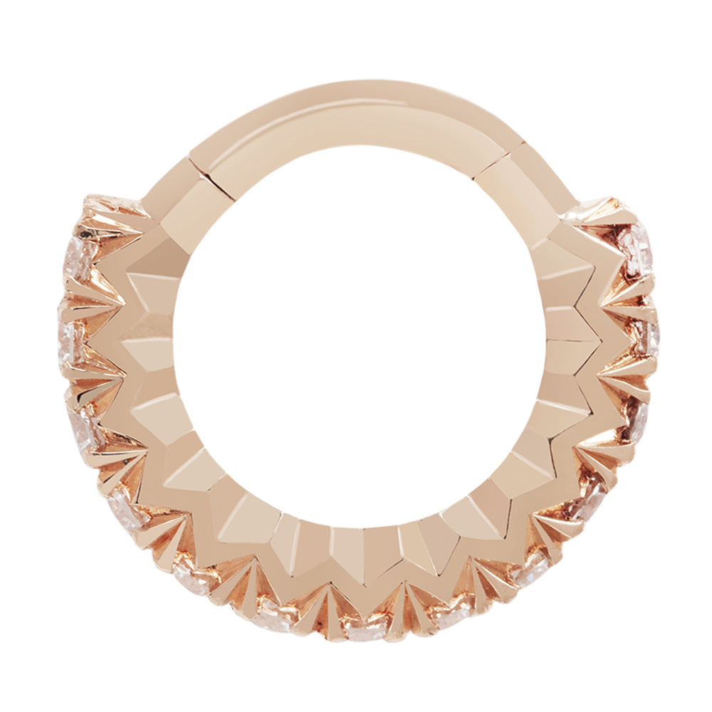 "Ember" Clicker in Gold with Diamonds