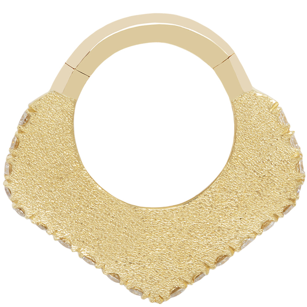 "Moonlight" Clicker in Gold with Diamonds