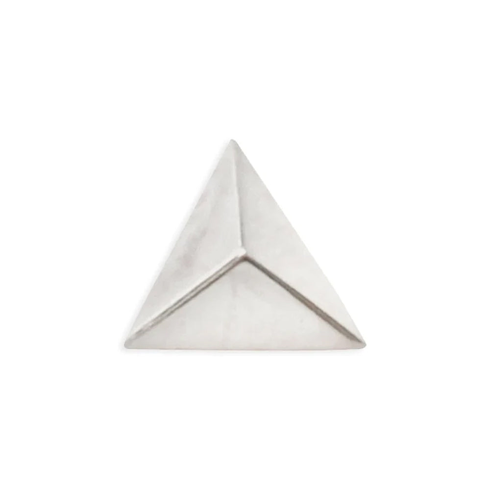 threadless: Tetra Pyramid Pin in Gold