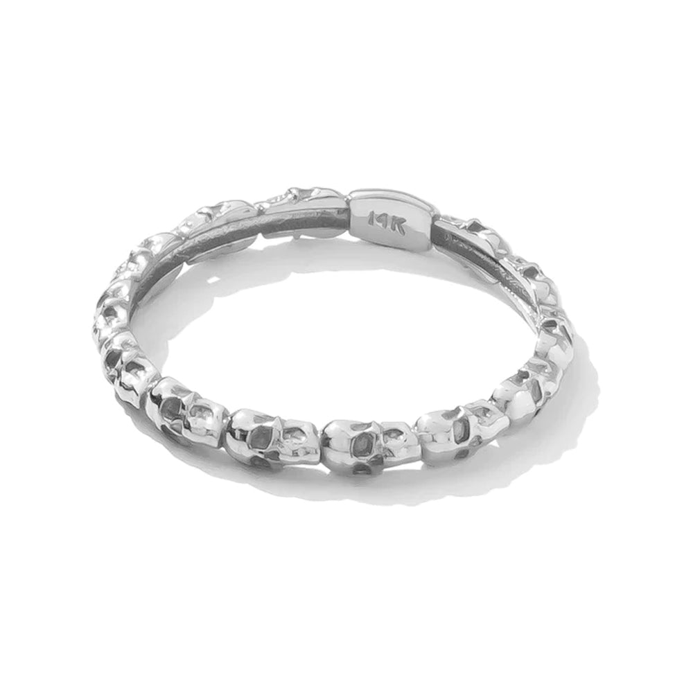 "Stacked Skulls" Ring in Gold