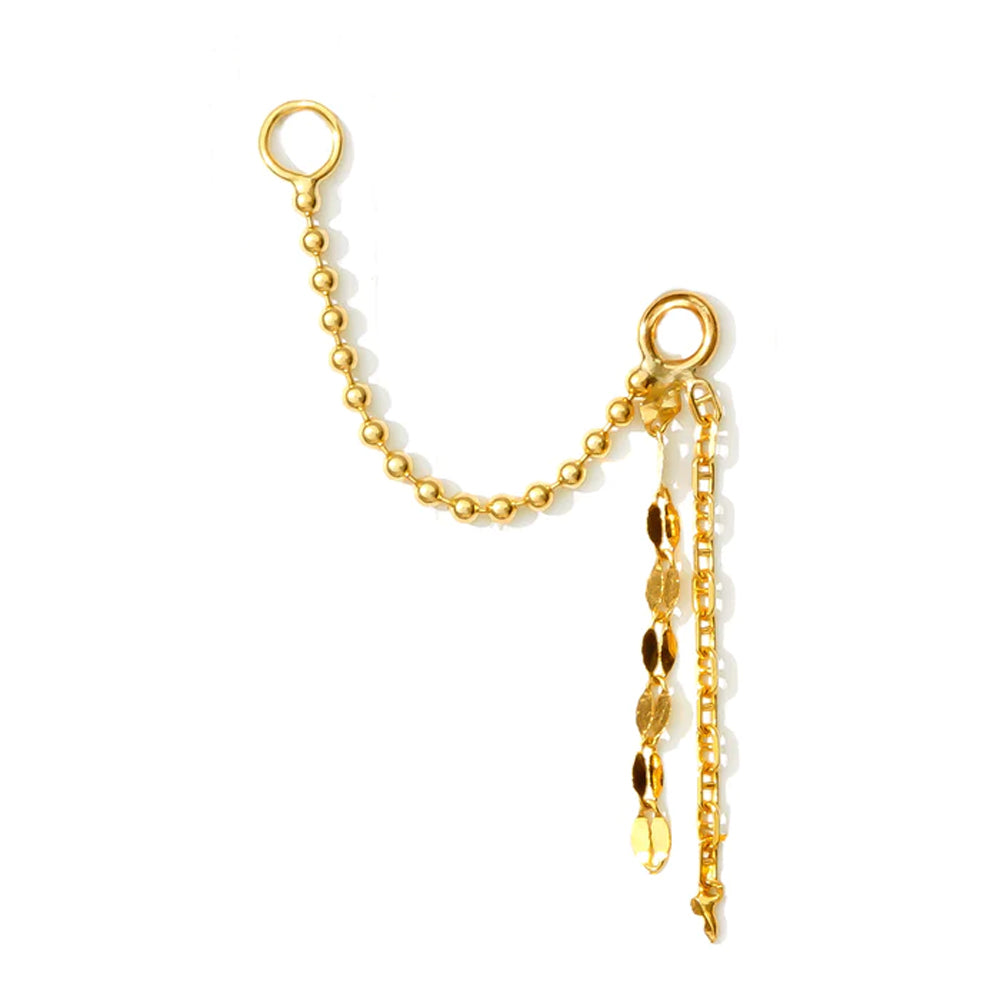 "Waterfall" Chain Attachment in Gold