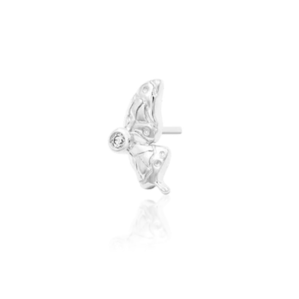 threadless: "Mariposa" End in Gold with CZ