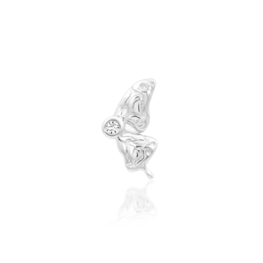 threadless: "Mariposa" End in Gold with CZ