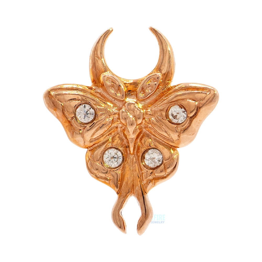 threadless: "Luna" End in Gold with CZ's
