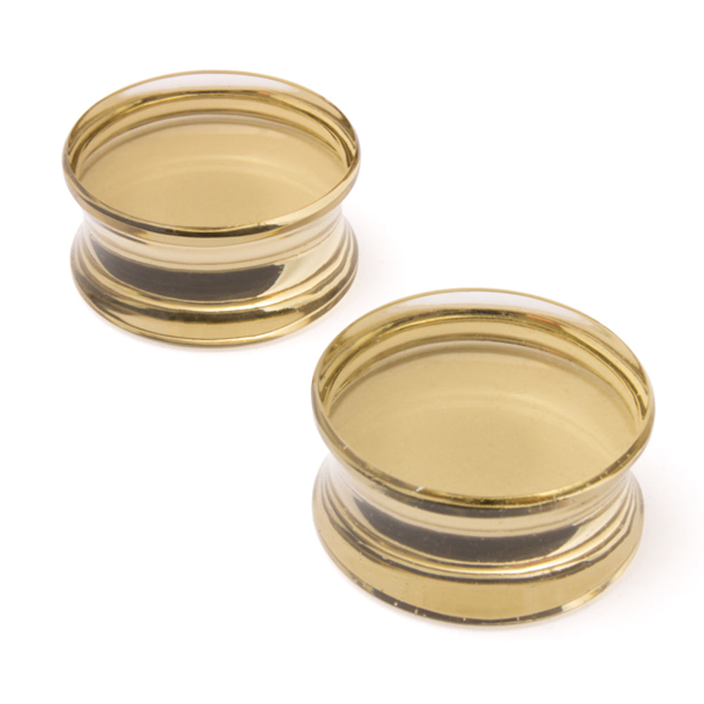 Glass Solid Plugs - Bronze
