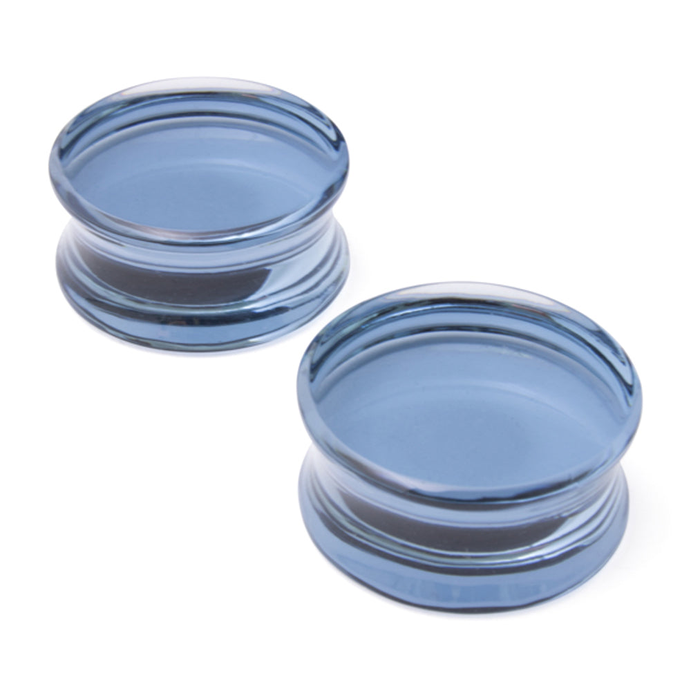 Glass Solid Plugs - Indigo