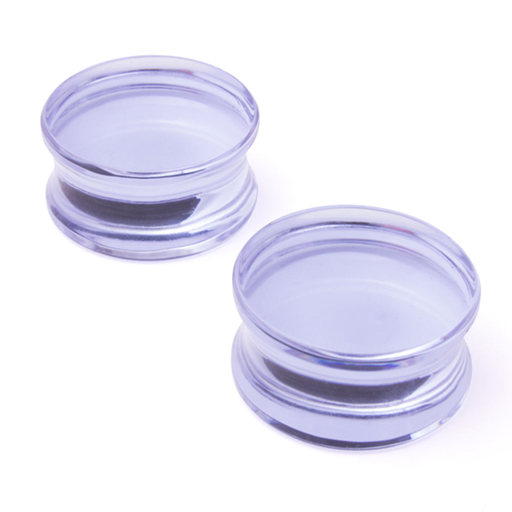 Glass Solid Plugs - Lavender