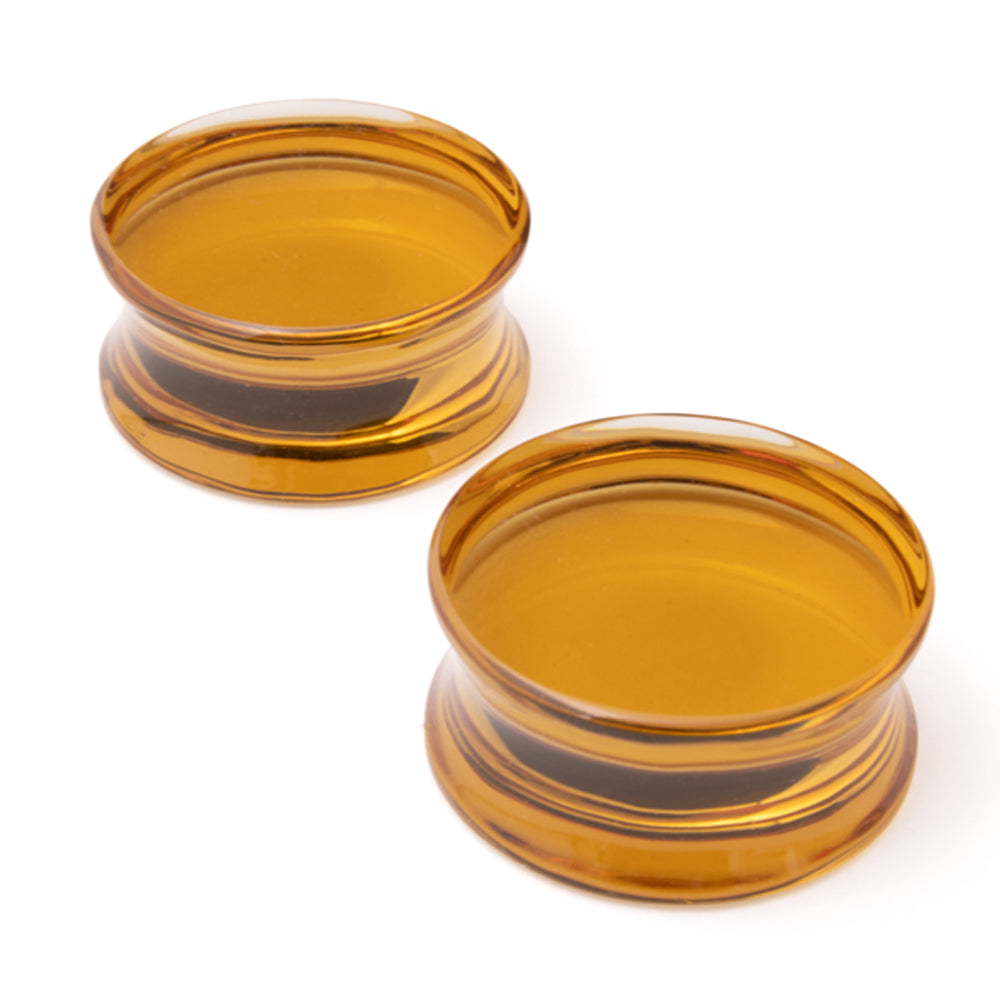 Glass Solid Plugs - Rhubarb