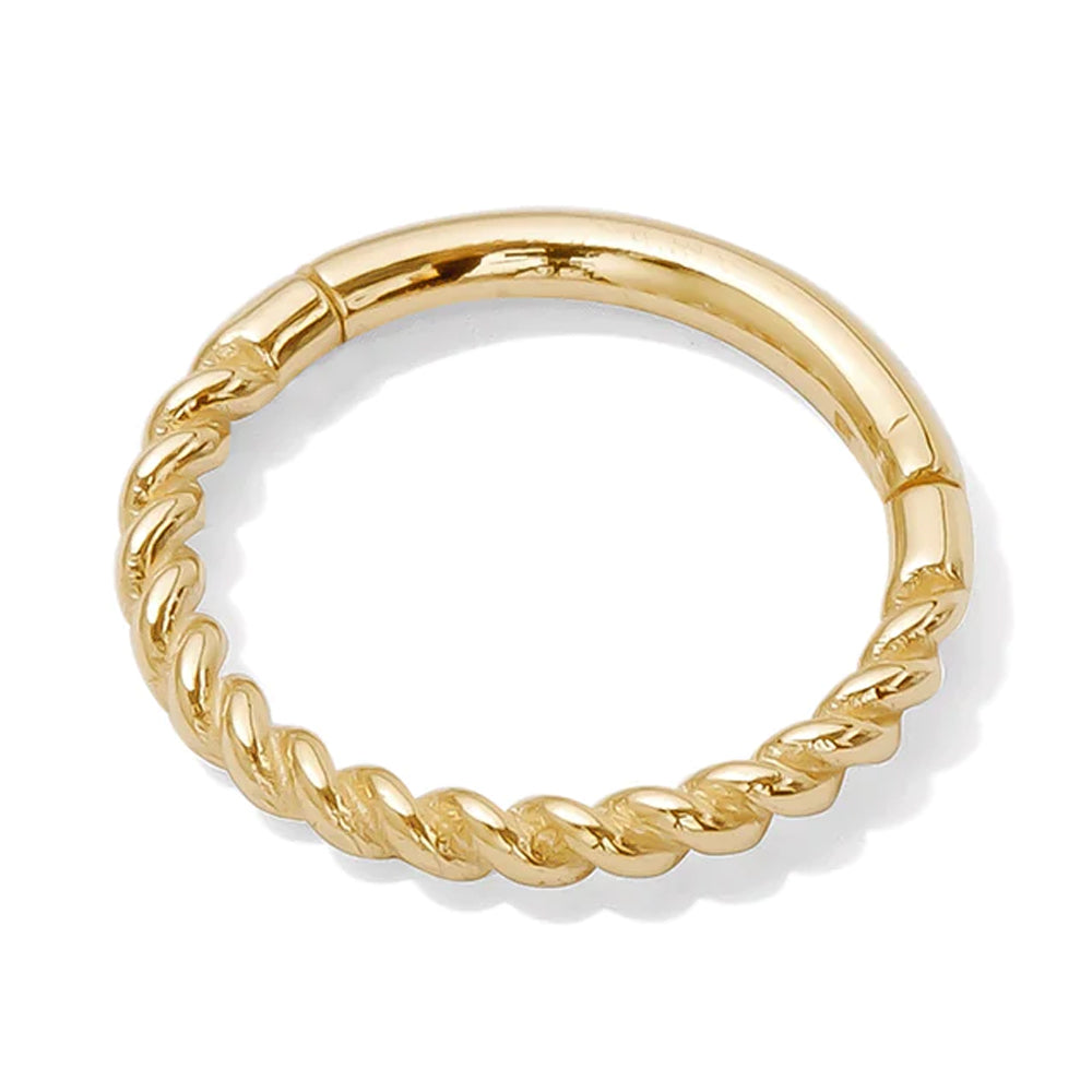 "Paris" Hinge Ring / Clicker in Gold