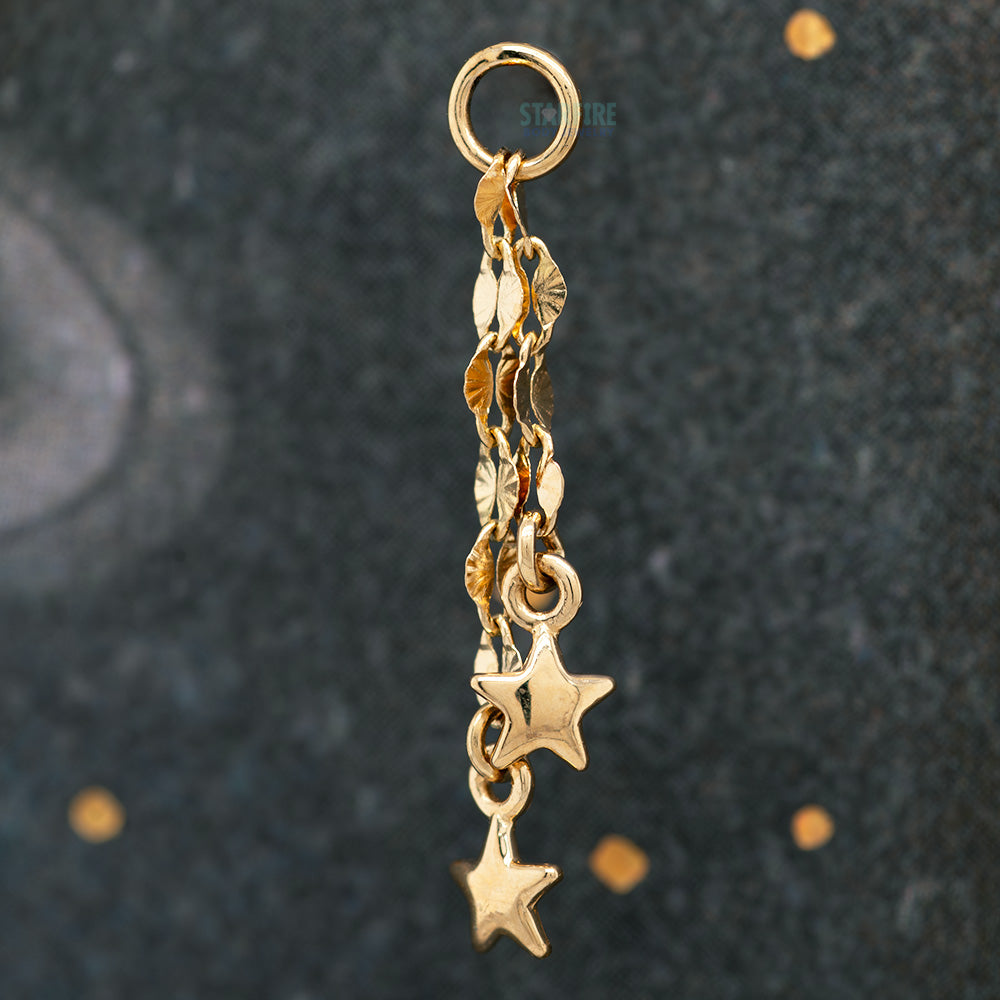 "Twinkle Twinkle" Chain Charm in Gold