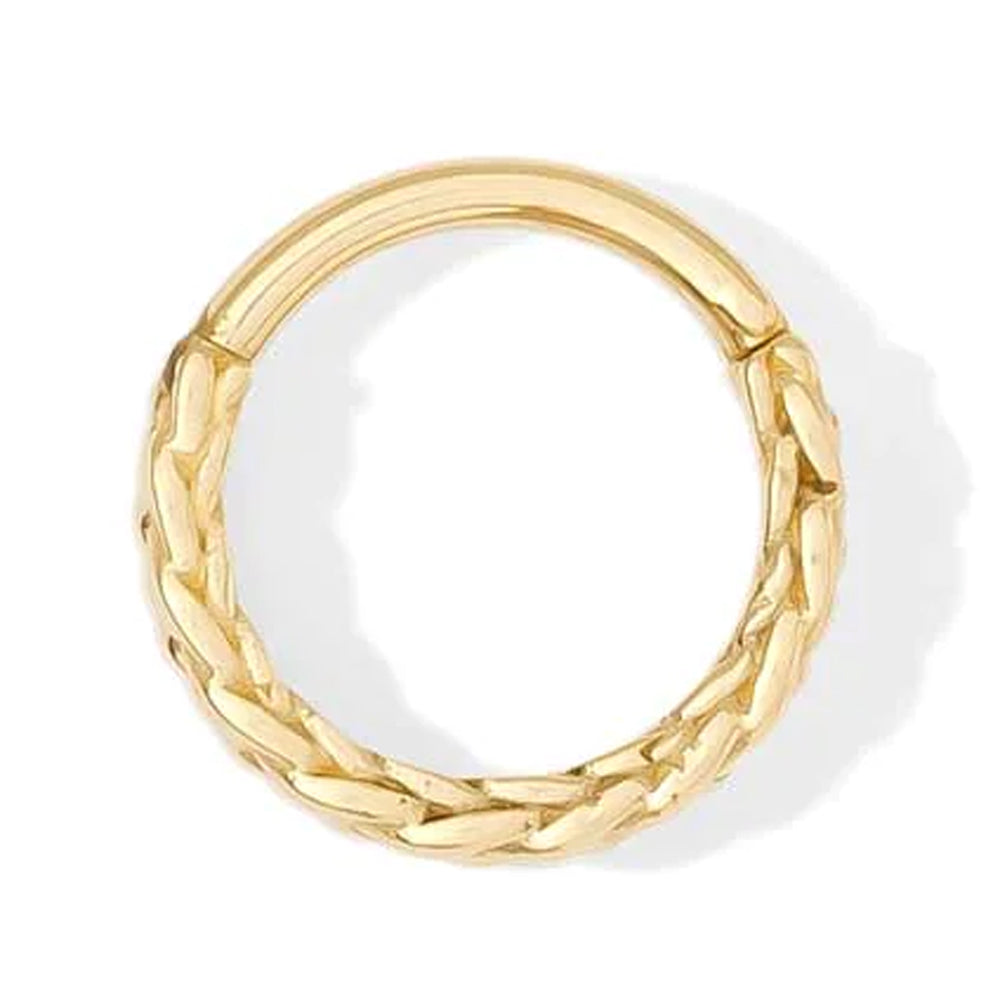 "Verona" Hinge Ring / Clicker in Gold