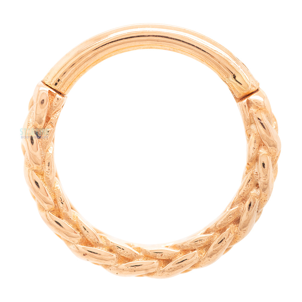 "Verona" Hinge Ring / Clicker in Gold