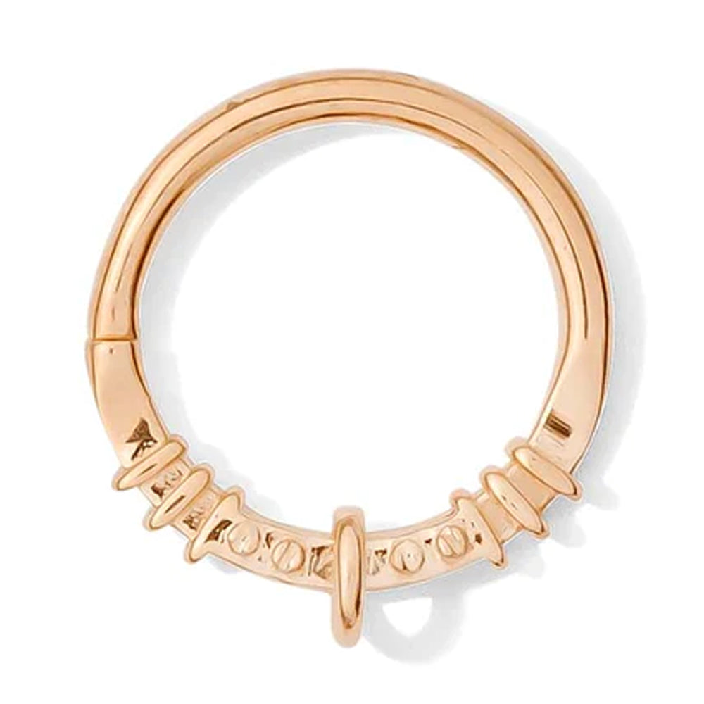 "Speakeasy" Continuous Ring in Gold