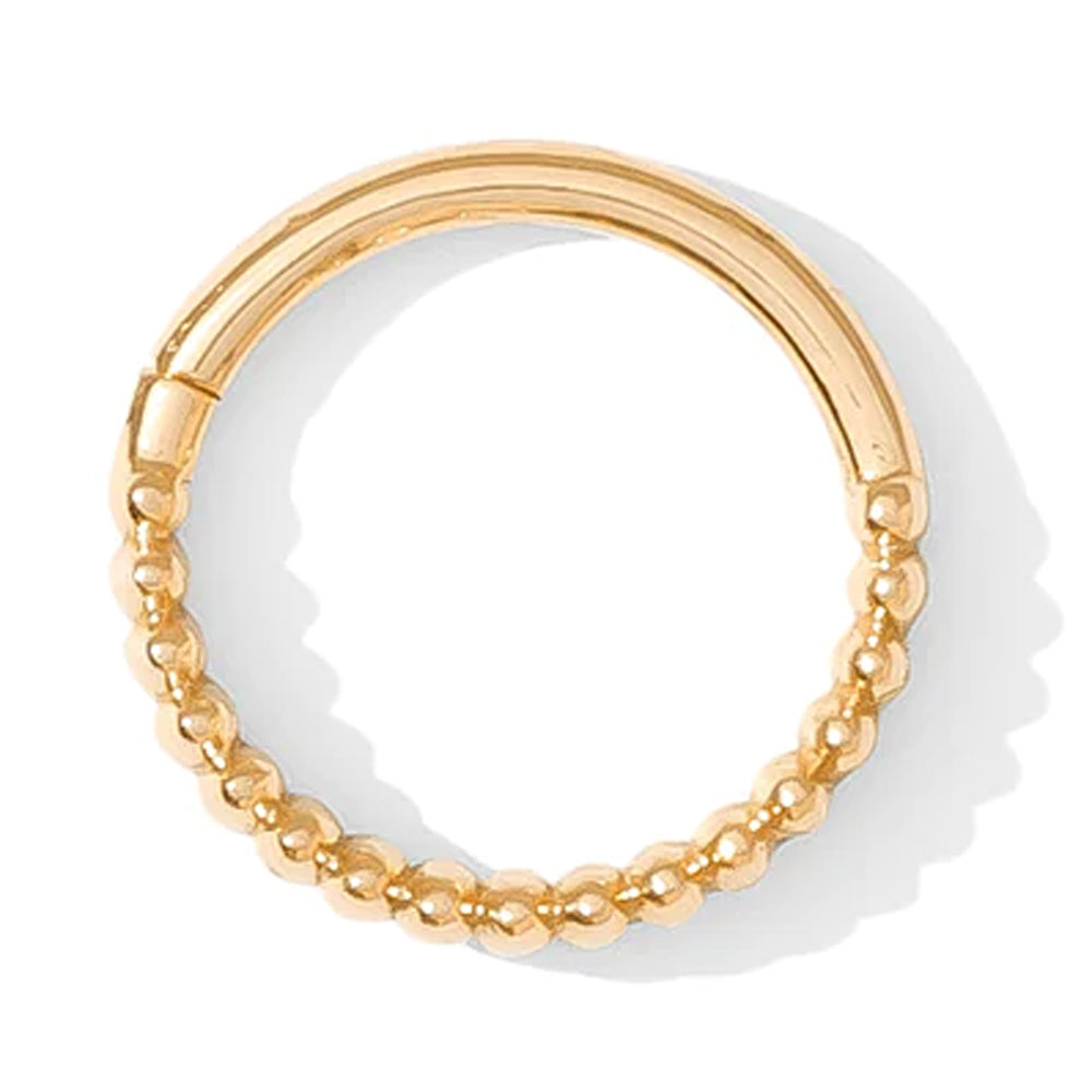 "Linear" Continuous Ring in Gold