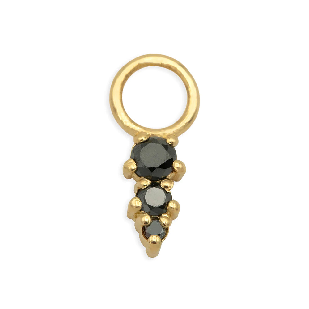 "Fey" Charm in Gold with Gemstones