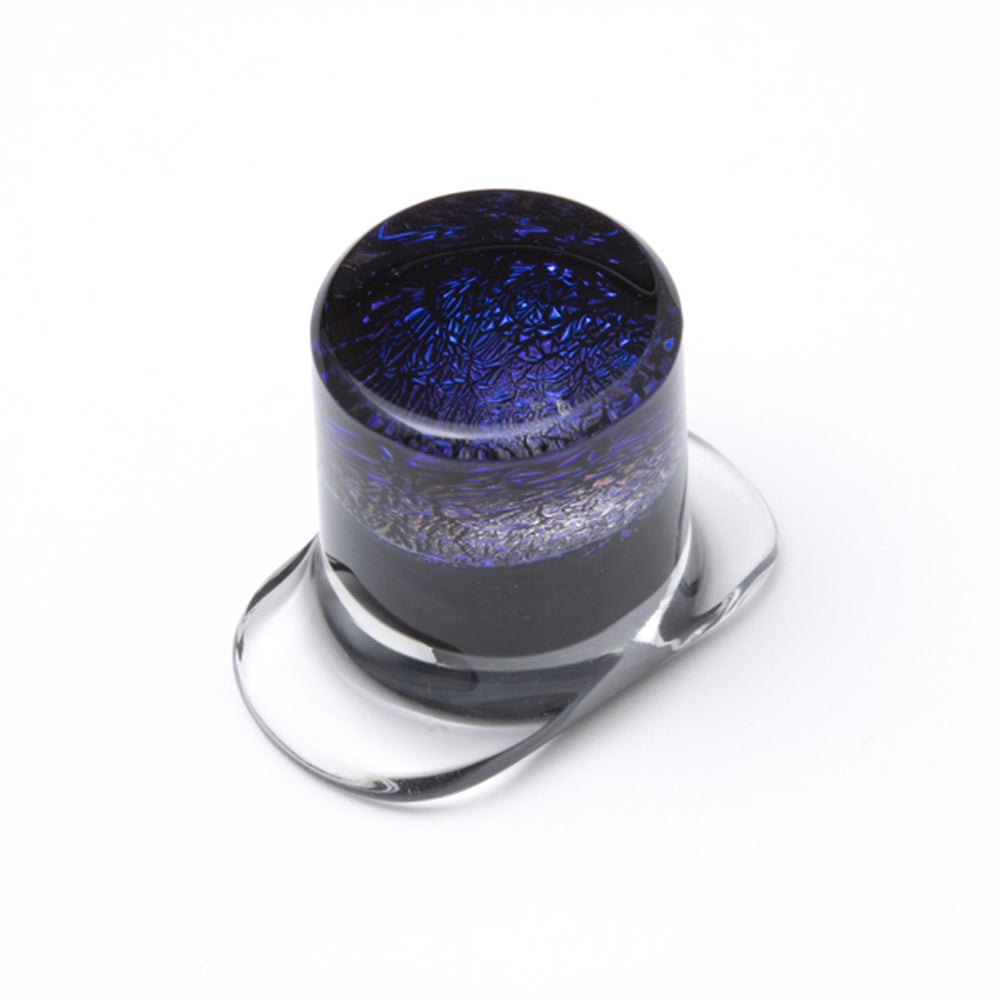 Dichroic Glass Labret - Blue Purple