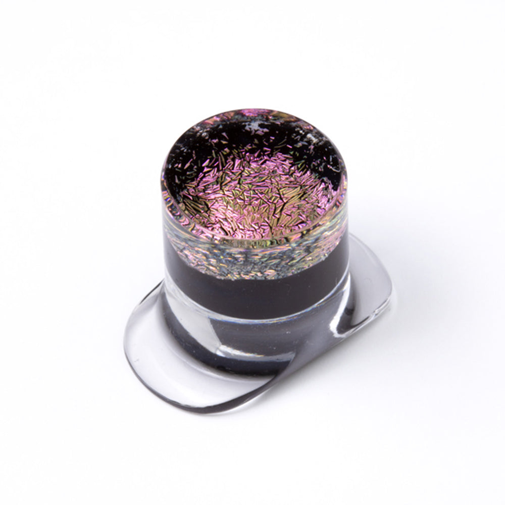 Dichroic Glass Labret - Pink