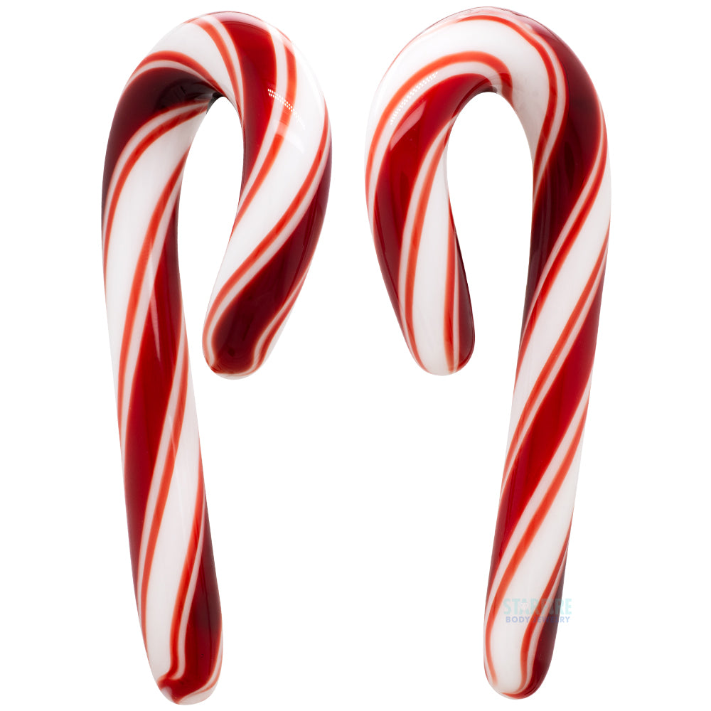 Candy Cane Glass Hooks