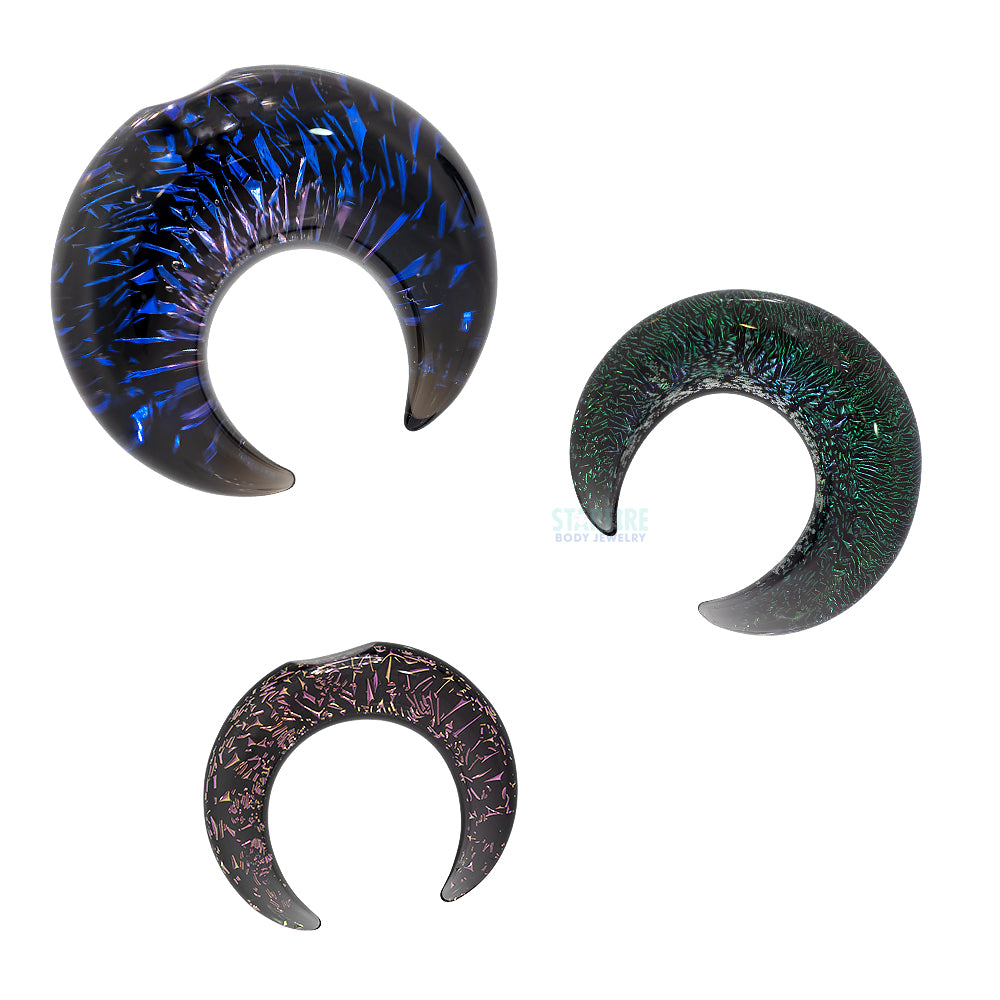 Dichroic Glass Septum Pincher - Aqua