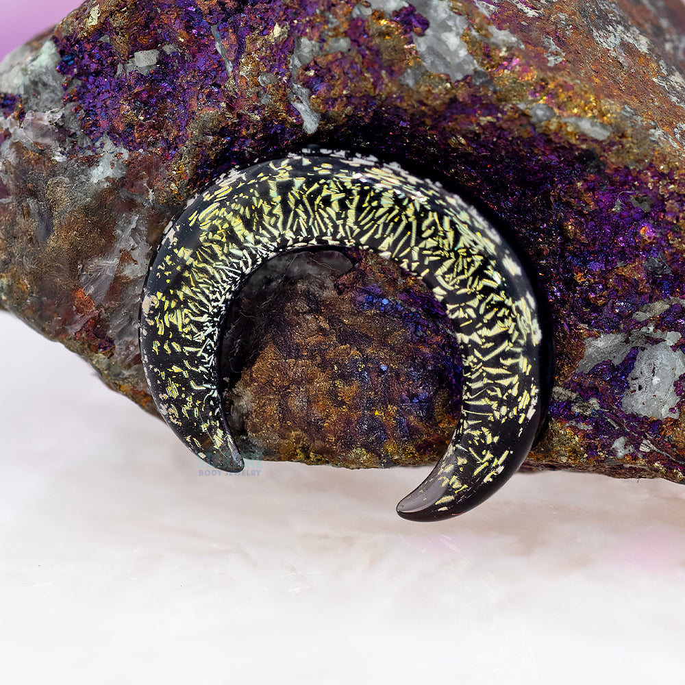 Dichroic Glass Septum Pincher - Gold