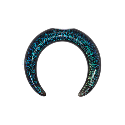 Dichroic Glass Septum Pincher - Aqua