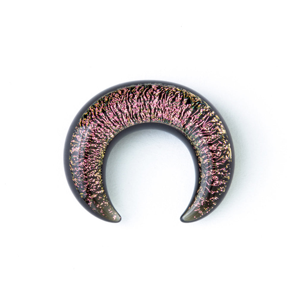Dichroic Glass Septum Pincher - Pink
