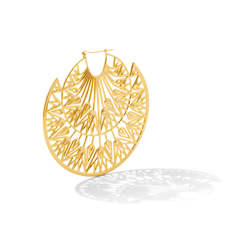"Midsommar" Hoop Earrings