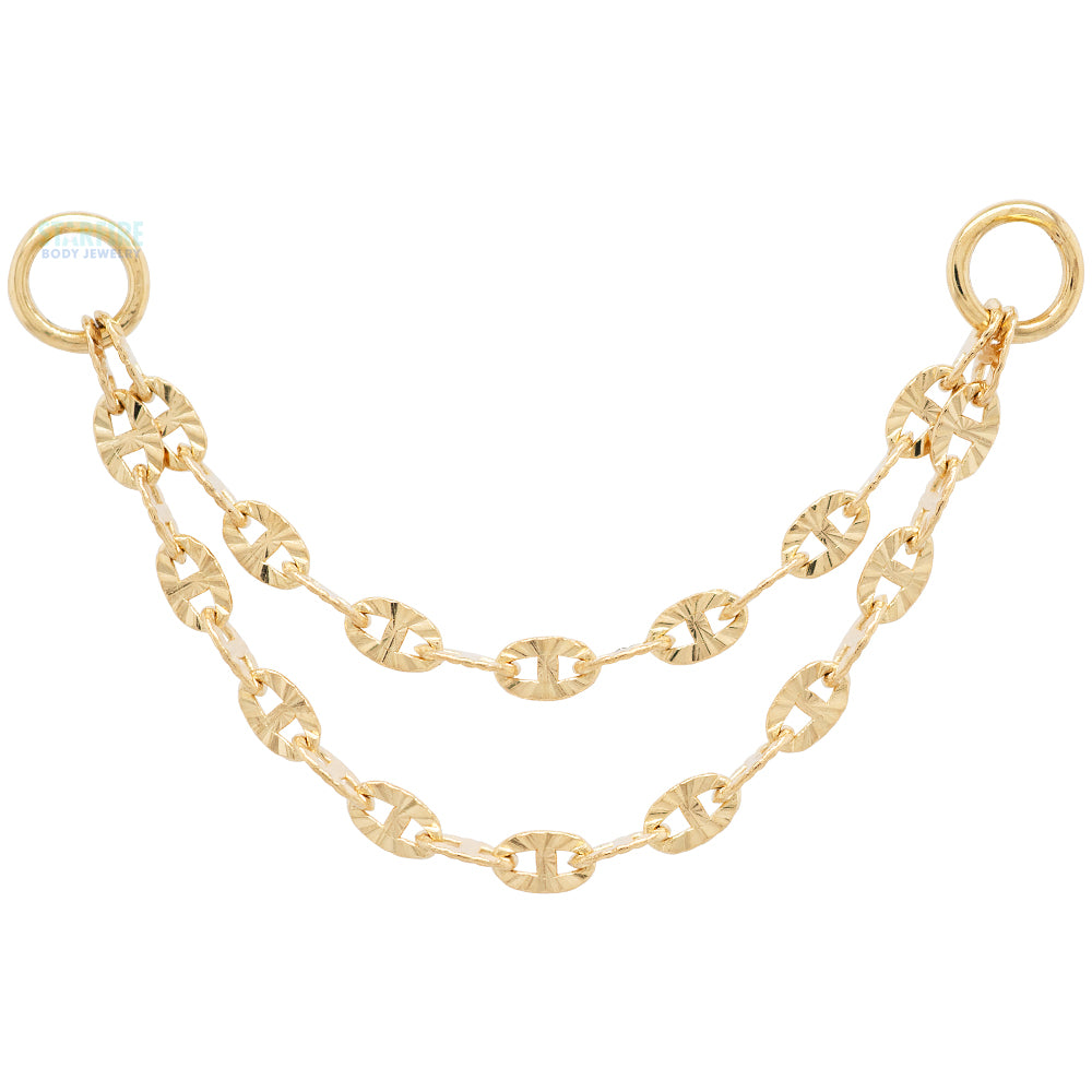 "Starburst" Chain Attachment in Gold