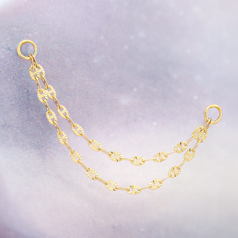 "Starburst" Chain Attachment in Gold