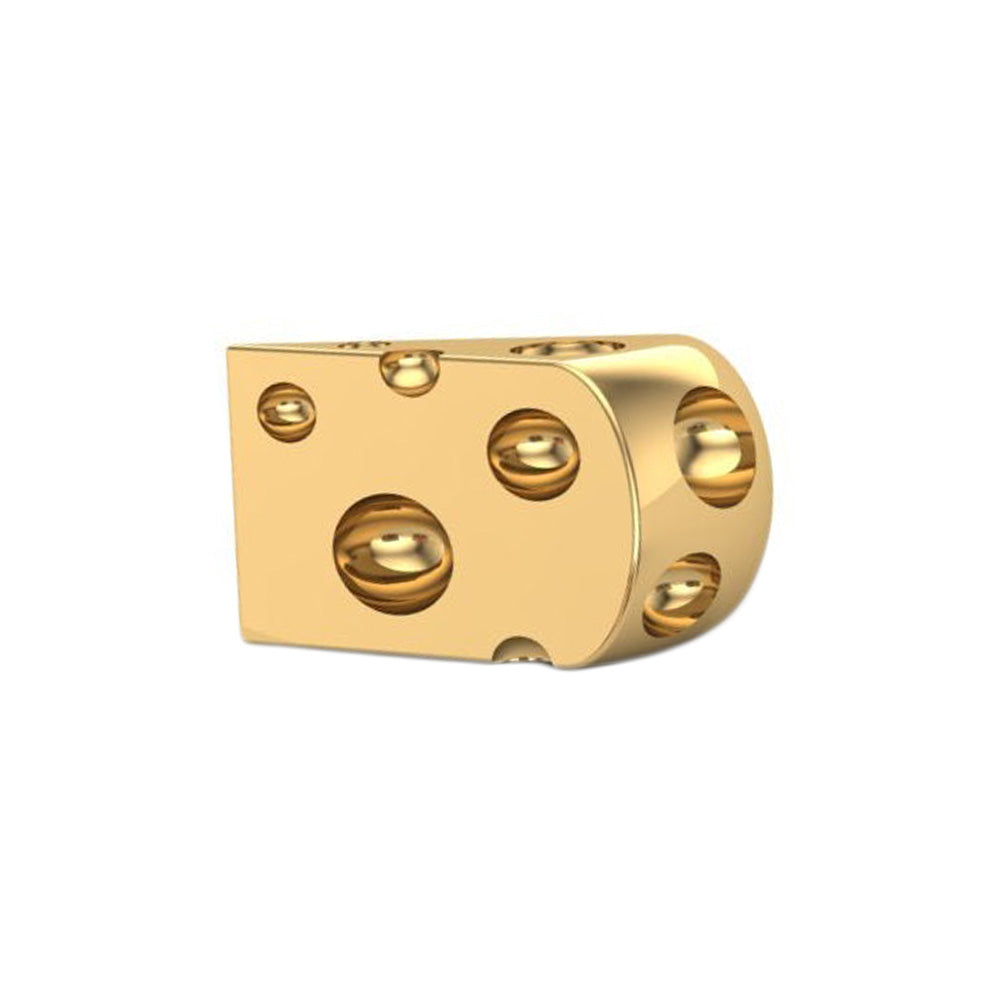Cheese Threaded End in Gold
