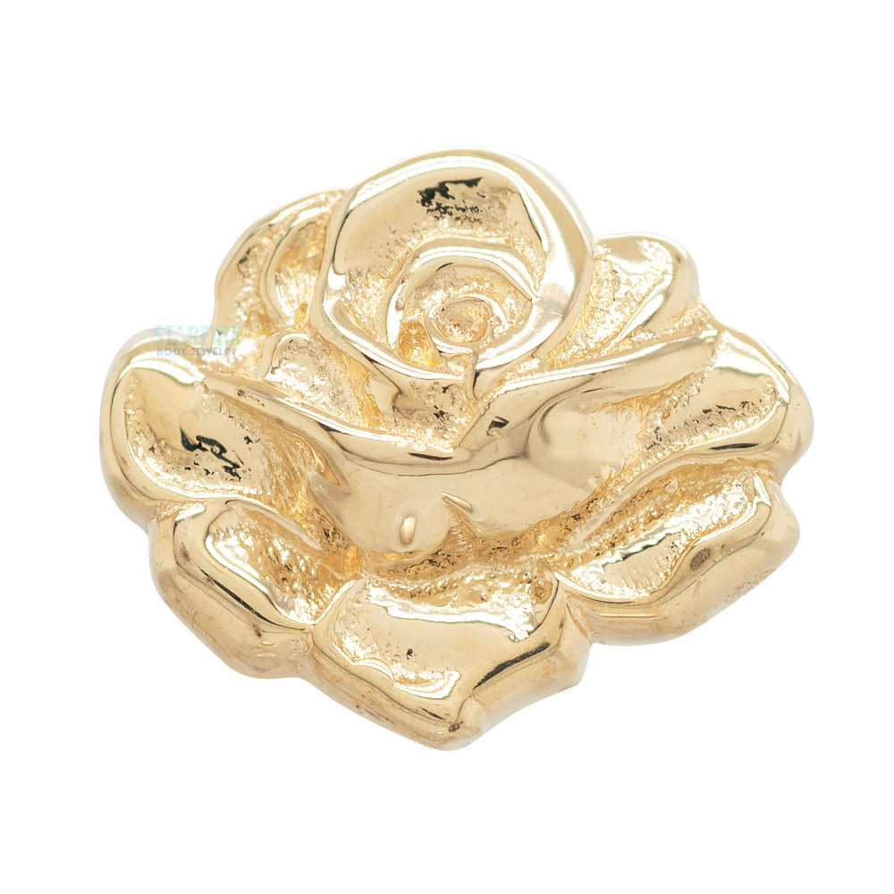 Rose Threaded End in Gold