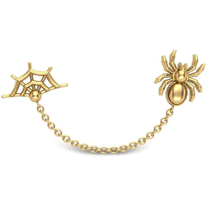 Spider Web Dual Threaded End in Gold