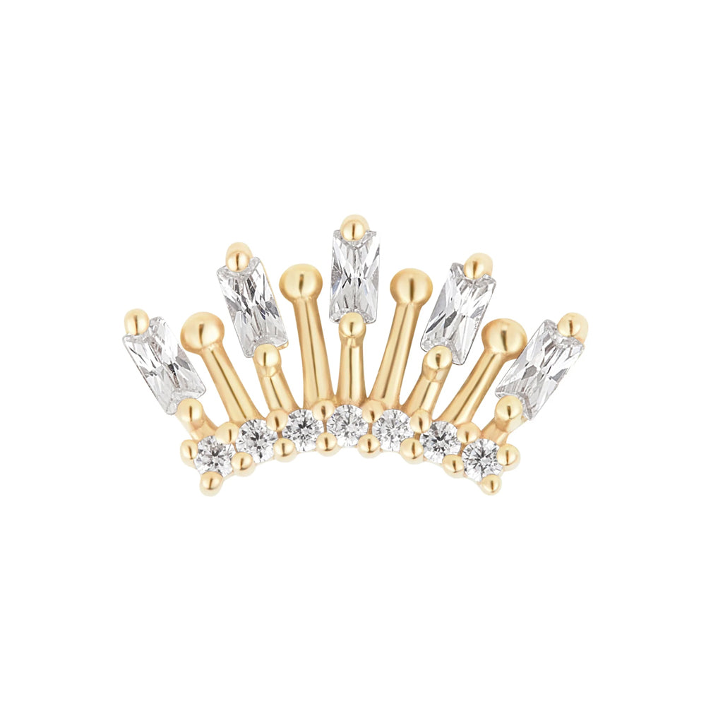 threadless: "Holiday" End in Gold with CZ's
