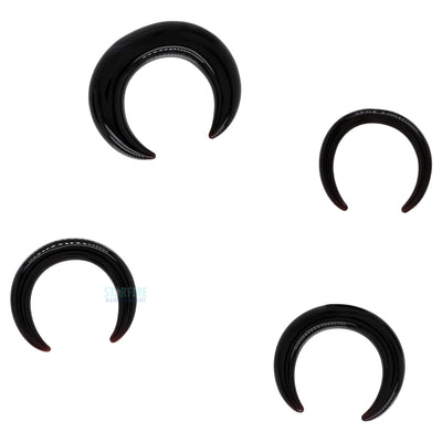 Simple Glass Septum Pincher - Black