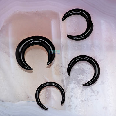Simple Glass Septum Pincher - Black
