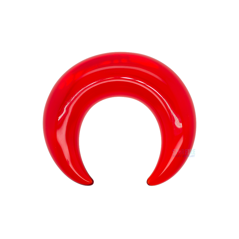 Simple Glass Septum Pincher - Ruby