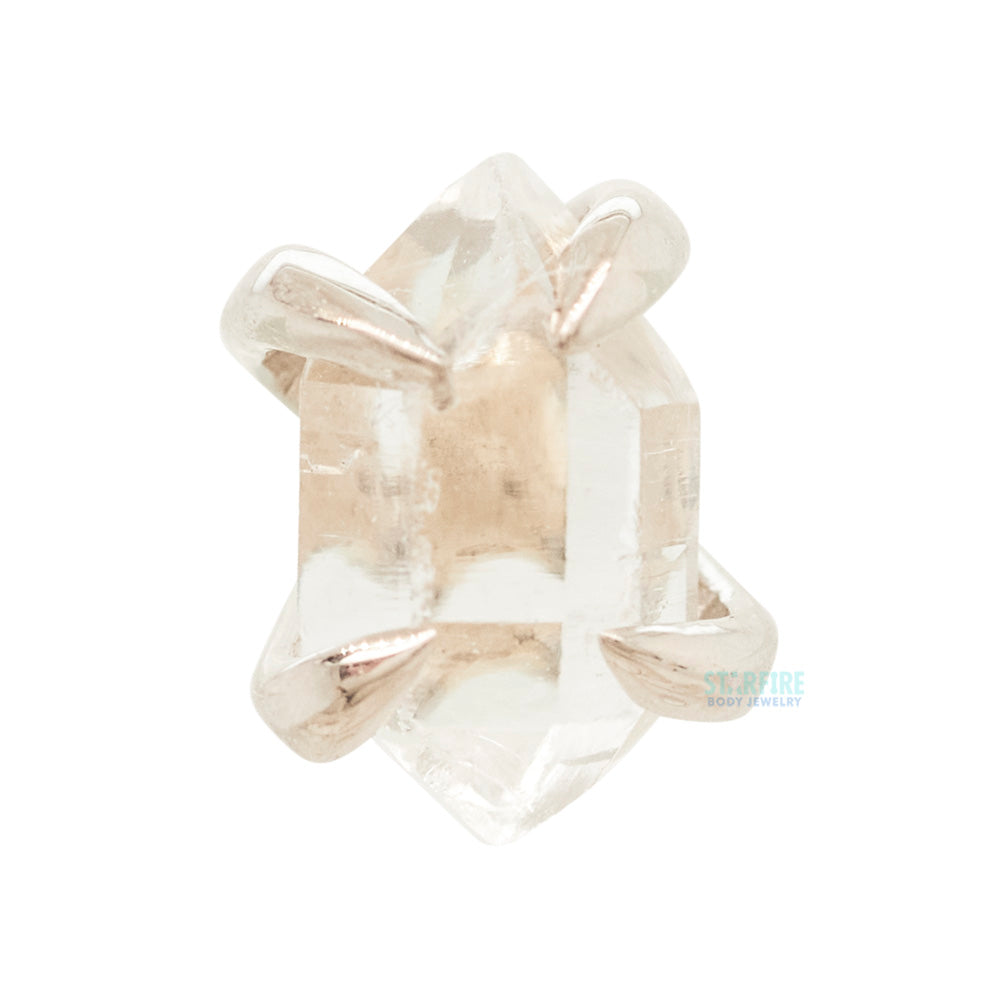 threadless: "Sacred Love" End in Gold with Herkimer Diamond