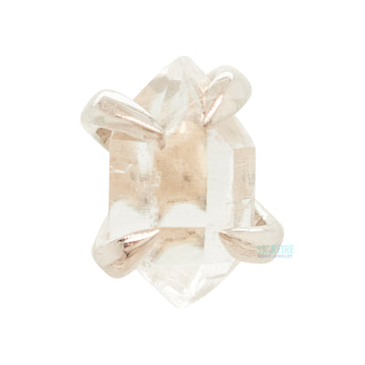 threadless: "Sacred Love" End in Gold with Herkimer Diamond