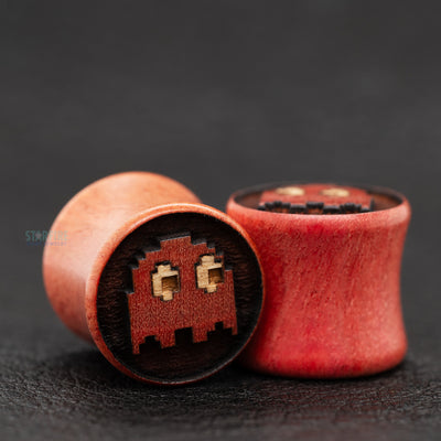"The Ghost" Wood Inlay Plugs
